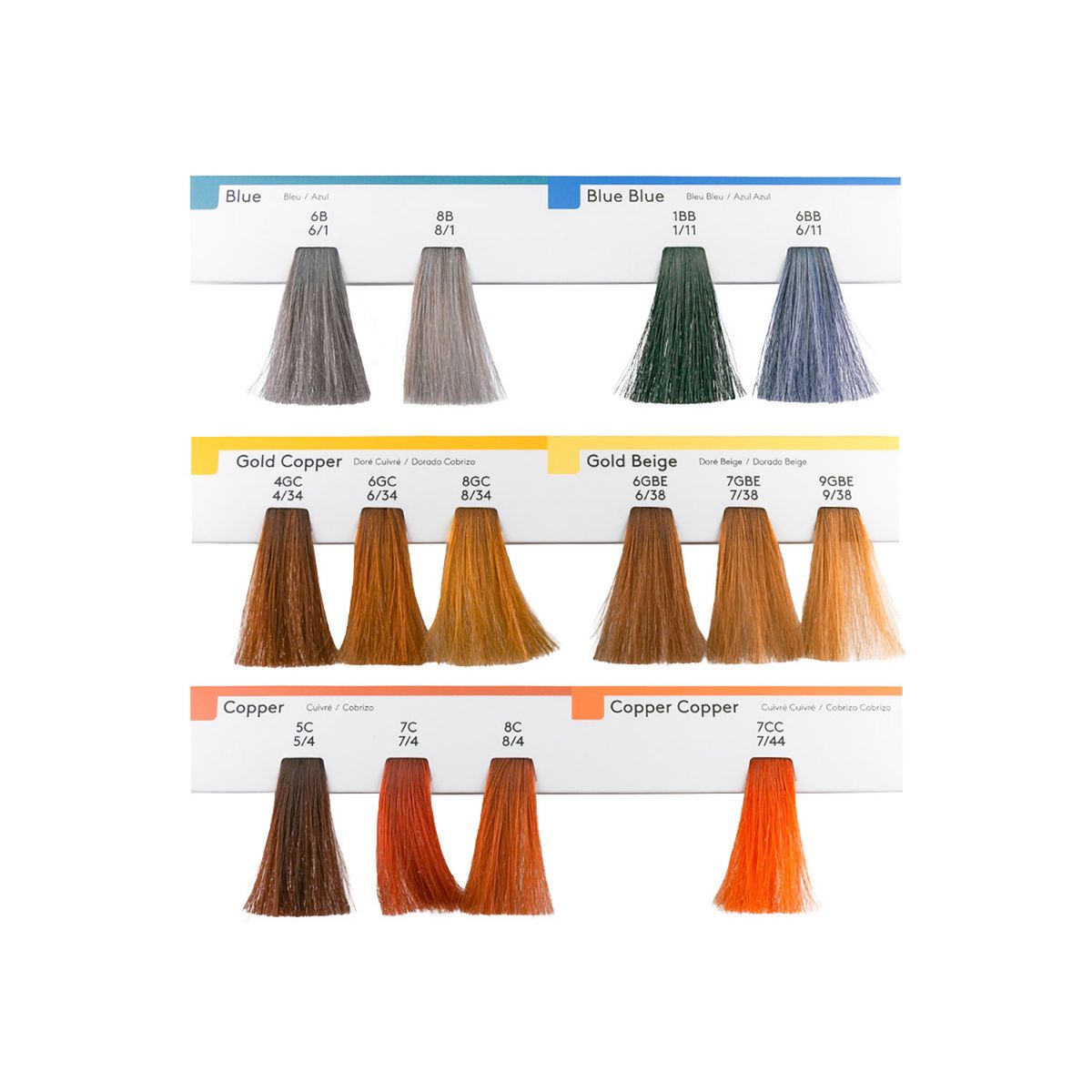 Milbon Sophistone Color Chart